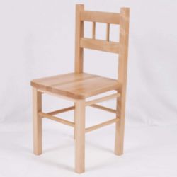 2 CHAISES POUR ENFANTS EN BOIS NATUREL